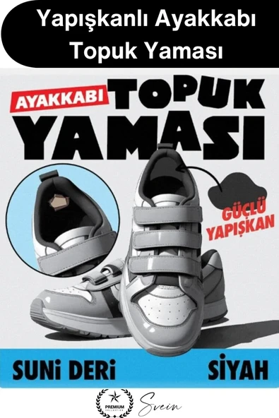 #YamaBandı Ayakkabı Topuk Yaması Yapışkanlı Tamir Bandı Siyah 4 Adet Spor Sneaker Klasik Bot Çocuk Yetişkin İç Topuk Ona ürün görseli 1
