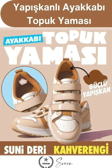 #YamaBandı Ayakkabı Topuk Yaması Yapışkanlı Tamir Bandı Kahverengi 4 Adet Spor Sneaker Klasik Bot Çocuk Yetişkin İç Topu ürün görseli 1