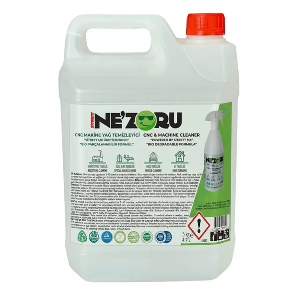 Ne'zoru CNC Makine Yağ Temizleyici 5 Kg. ürün görseli 1