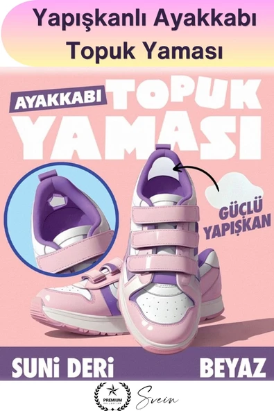 #YamaBandı Ayakkabı Topuk Yaması Yapışkanlı Tamir Bandı Beyaz 4 Adet Spor Sneaker Klasik Bot Çocuk Yetişkin İç Topuk Ona ürün görseli 1