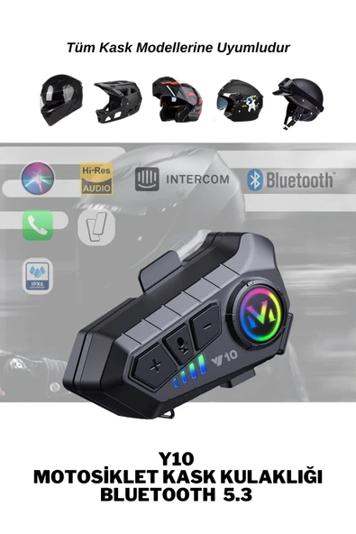 Motosiklet kask kulaklık Bluetooth 5.3 destekli intercom 2 yıl garantili Süresi Kategorisi ürün görseli 1