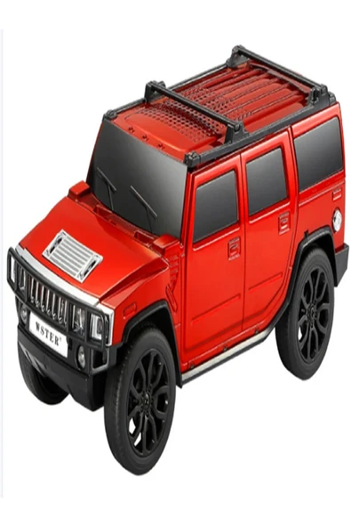 Bluetooth hoparlör kırmızı renk 8 watt TWS müzik çalar FM radyo SD kart USB 5 saat dinleme ürün görseli 1