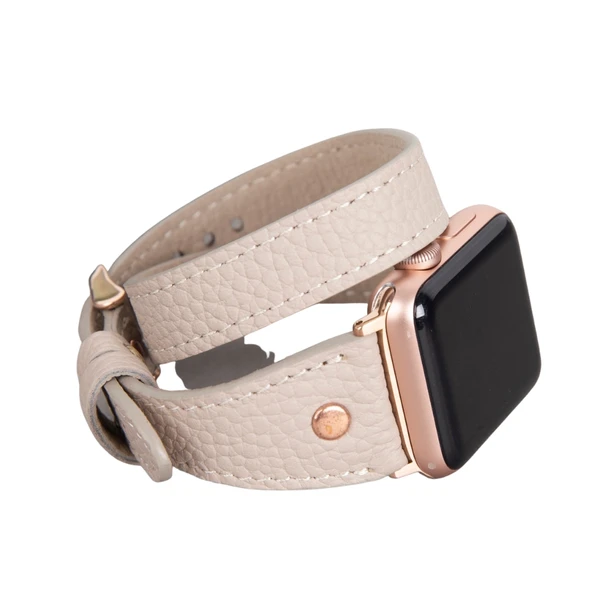 Apple Watch Uyumlu Deri Kordon 42-44-45mm Slim DTRT ERC3 ürün görseli 1