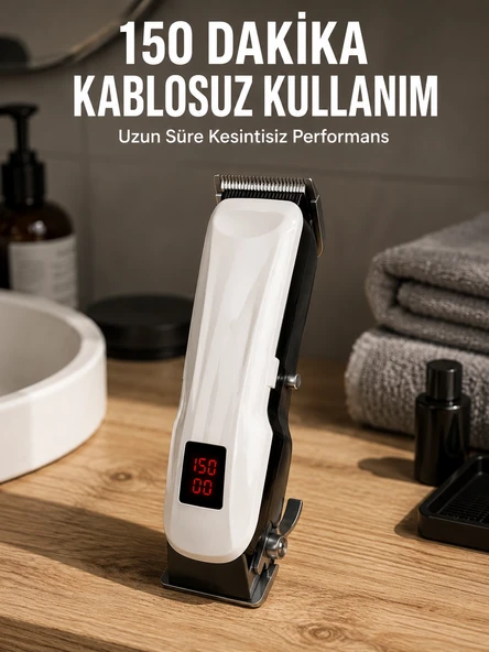 Yeni Nesil Tıraş Makinesi Uzun Şarjlı Paslanmaz Çelik Bıçaklı Yeni Nesil ürün görseli 1