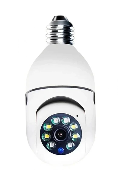 WiFi Kontrollü HD Çözünürlüklü Gece Görüşlü Çift Işıklı Hareket Sensörlü IP Güvenlik Kamerası ürün görseli 1