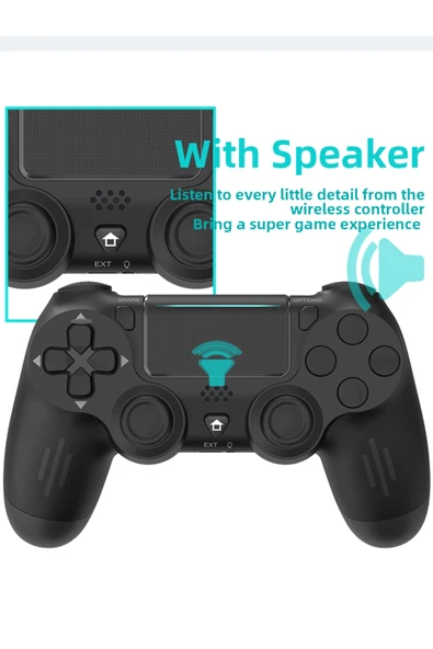Gamepad Bluetooth bağlantılı siyah Playstation 4 uyumlu 1 yıl garantili kablolu kablosuz ürün görseli 1