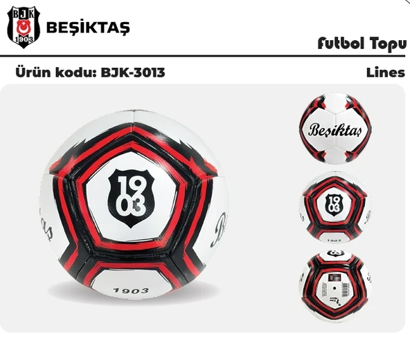 BJK-3013 BEŞİKTAŞ FUTBOL TOPU LİNES-CNT ürün görseli 1