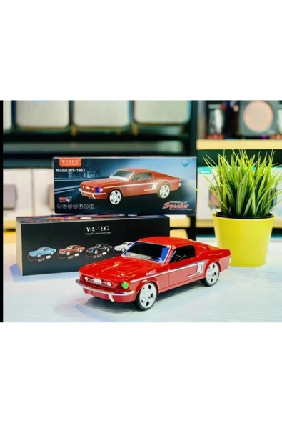 Bluetooth hoparlör kırmızı renk 10 watt TWS FM radyo SD kart USB çoklu bağlantı 2 saat dinleme ürün görseli 1