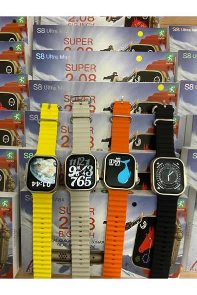 49 mm Ekranlı Siyah Silikon Kordonlu Akıllı Saat, Nabız Sensörü ve Sesli Görüşme Özellikli ürün görseli 1