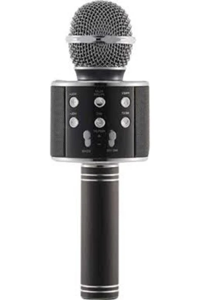 Bluetooth bağlantılı siyah karaoke mikrofon 2 yıl garantili - Elektronik - Müzik Sistemleri ürün görseli 1