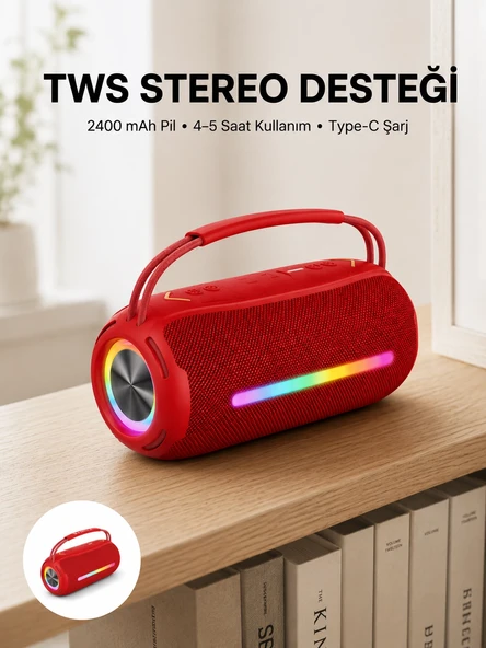 Bluetooth Kablosuz Hoparlör – Taşınabilir, Güçlü Ses ürün görseli 1