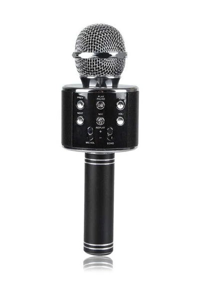 Bluetooth bağlantılı altın renk kablosuz karaoke mikrofonu 2 yıl garantili - Elektronik ürün görseli 1