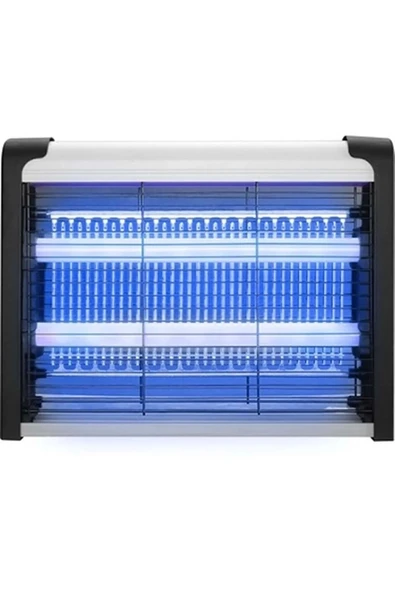 Makine formunda küçük boy, iki ledli, 8 watt, 2000v sinek öldürücü, tehlikeli değil ürün görseli 1