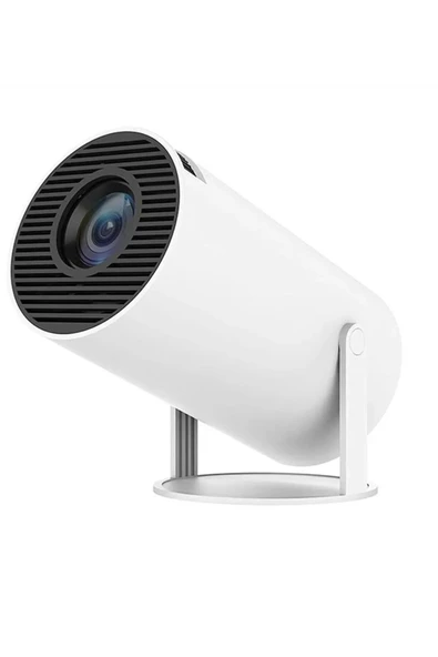 HD LCD projeksiyon cihazı 1024x768 çözünürlük 10000:1 kontrast HDR USB HDMI beyaz ürün görseli 1