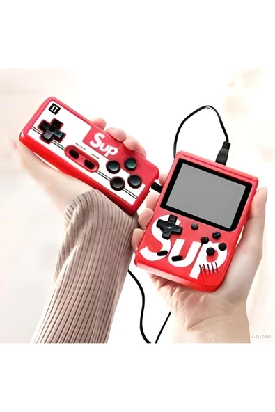Çift kollu mini atari oyun konsolu beyaz renk bluetooth özelliği yok - Elektronik ürün görseli 1