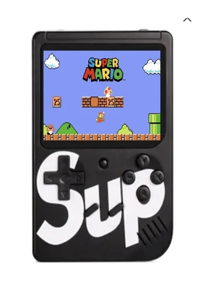 Taşınabilir video oyun konsolu 3 inç ekran 400 yüklü oyunlu mini atari siyah 2 oyunculu ürün görseli 1