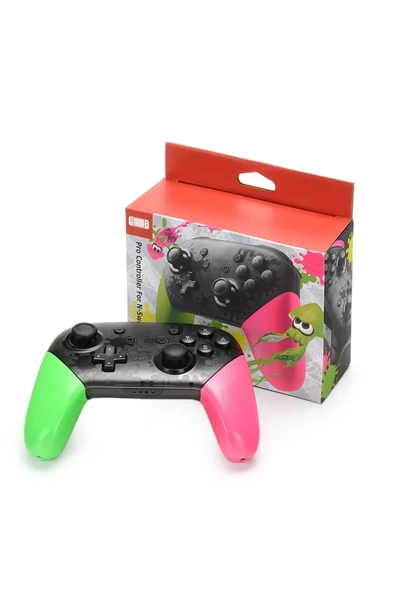 Joystick Bluetooth bağlantılı yeşil renk Nintendo Switch uyumlu kablosuz oyun kolu ürün görseli 1