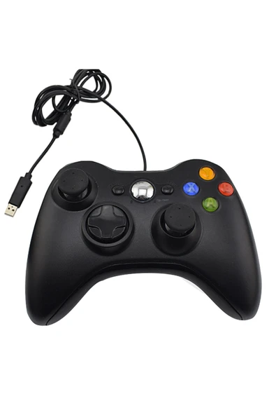 Siyah kablolu joystick PC uyumlu analog kol 1 yıl garantili Bluetooth yok - Elektronik ürün görseli 1