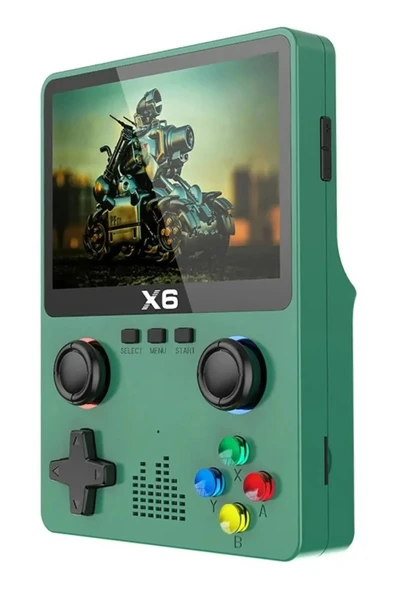 Taşınabilir retro oyun konsolu yeşil renk oyunlu HD görüntü bluetooth yok - Elektronik ürün görseli 1