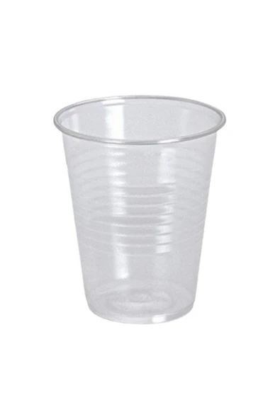Plastik meşrubat bardağı 180 ml şeffaf 100'lü 30 paket toplam 3000 adet - 1 Parça Sayısı ürün görseli 1