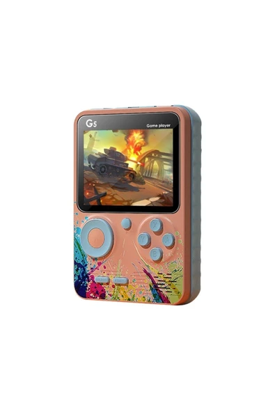 Taşınabilir mini oyun konsolu 500 oyunlu pembe renk bluetooth özelliği yok - Elektronik ürün görseli 1