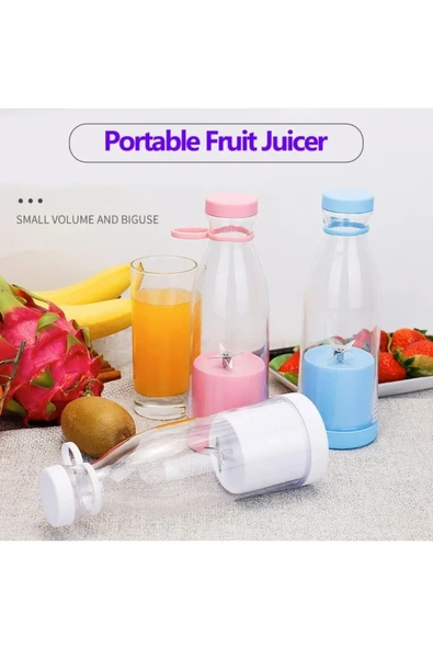 Mini taşınabilir şarjlı mavi smoothie meyve sebze blender 500-1500 watt 2 yıl garantili ürün görseli 1