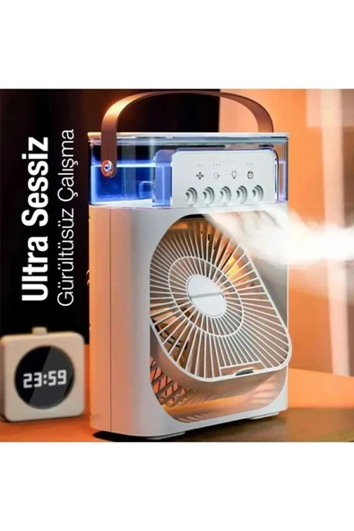 Masaüstü çok renkli 600ml 5 spreyli ışıklı vantilatör 2 yıl garantili - Elektronik ürün görseli 1