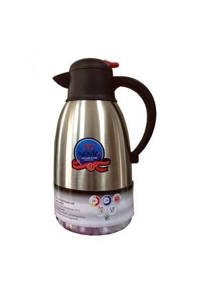 Çelik termos 3 litre gümüş renk 24 saat yalıtım süresi ile içecek saklama - Spor & Outdoor ürün görseli 1