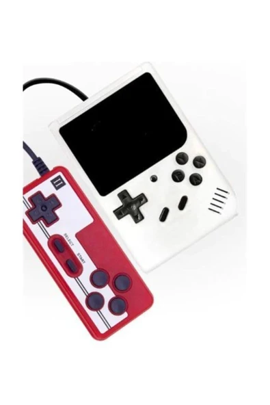Taşınabilir mini atari oyun konsolu 400 oyunlu beyaz bluetooth özelliği yok - Elektronik ürün görseli 1