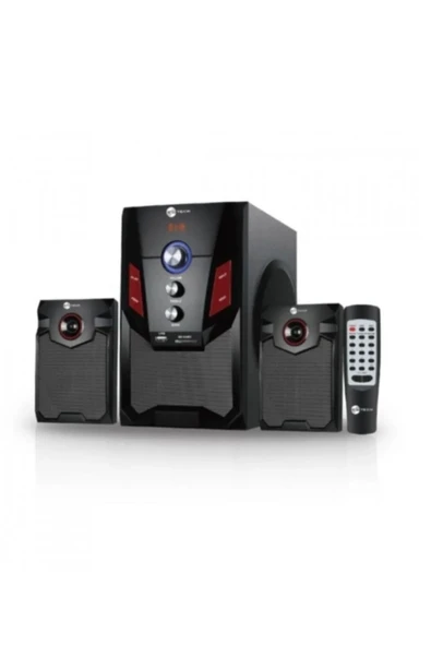 Bluetooth hoparlör yeşil renk 2+1 kumandalı radyo sd kart usb bass 5 saat dinleme süresi ürün görseli 1