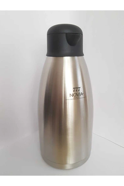 Çelik termos 3 litre metalik renk 12 saat yalıtım kutulu gıda temasına uygun - Spor & Outdoor ürün görseli 1