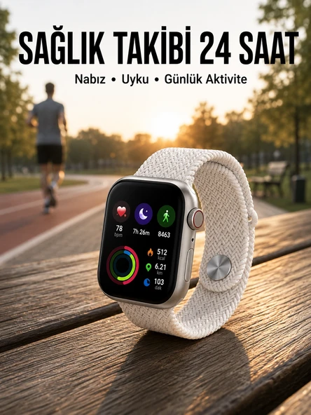 Akıllı Saat Yeni Nesil GPS Özelliği NFC Ve Uyku Takibi ürün görseli 1
