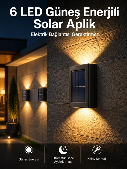 Bahçe Aydınlatması Solar Güneş Enerjili Dekoratik Led Işıklı Lamba ürün görseli 1