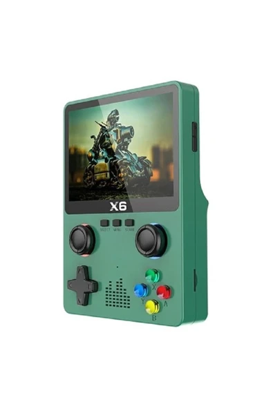 Taşınabilir oyun konsolu 3,5 inç ekran 32 GB hafıza 11 simülatör desteği yeşil renk ürün görseli 1