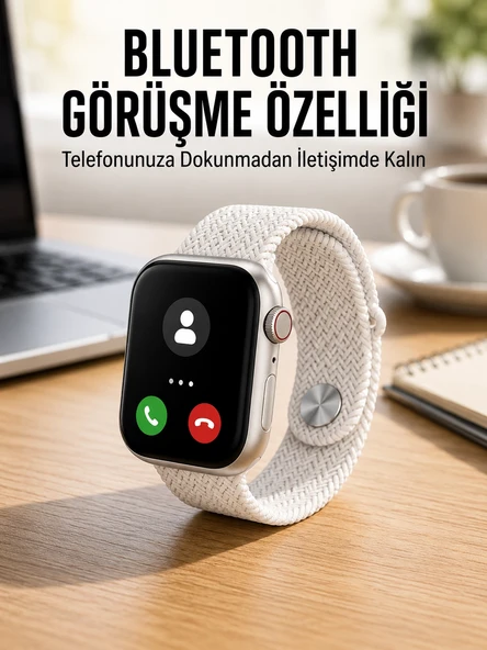 Akıllı Saat Tema Değiştirme Uyku ve Sağlık Takibi Bluetooth Bağlantılı ürün görseli 1