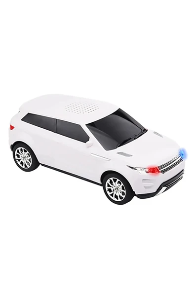 Beyaz bluetooth hoparlör mp3 çalar fm radyo sd kart usb aux çoklu bağlantı 5 saat dinleme ürün görseli 1