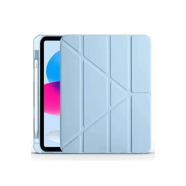 Cisteen Apple iPad 2022 10.9 (10.nesil) Kılıf Kalemlikli Standlı Sağlam Tablet Kılıfı ürün görseli 1