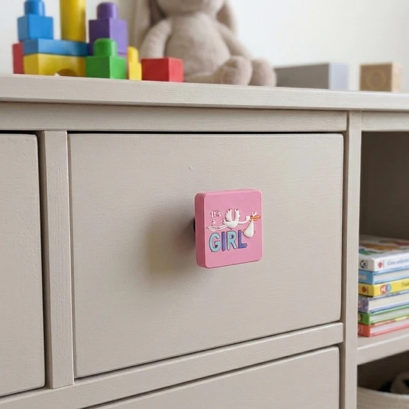 Çocuk Odası Mobilya Kulp Dolap Düğme Girl No:58 ürün görseli 1