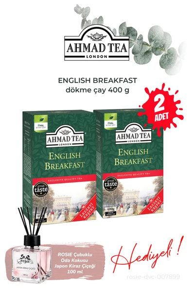2 Adet English Breakfast 400 g dökme çay ve Oda Kokusu ürün görseli 1