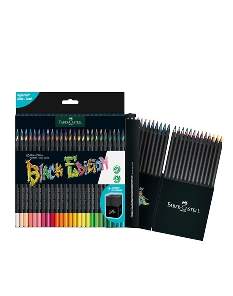 Faber Castell Black Edition Kuru Boya Kalemi 50Li ürün görseli 1