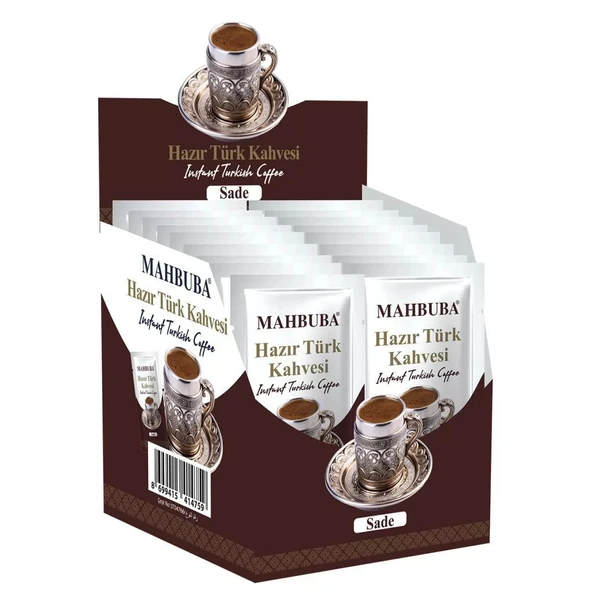 Mahbuba Sade (Şekersiz) Hazır Türk Kahvesi 12x6gr ürün görseli 1