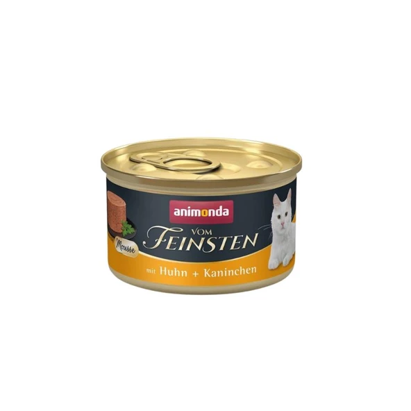 Animonda VomFeinsten Tavuk ve Tavşanlı Yetişkin Kedi Konservesi 85 Gr ürün görseli 1