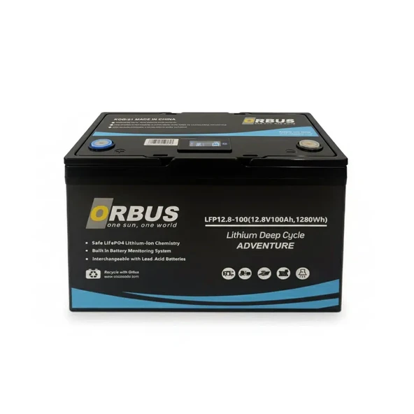 Orbus 12.8V 100 Amper Lityum Akü LiFePO4 ürün görseli 1