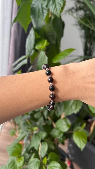 Lal taşı (garnet-granat) bileklik - Resim 2