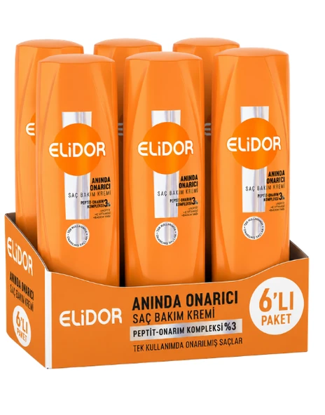 Elidor Anında Onarıcı Saç Bakım Kremi 350 ML X 6 Adet ürün görseli 1