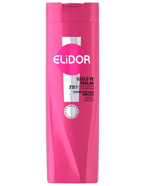 Elidor Güçlü Ve Parlak 2'Si 1 Arada Şampuan Ve Bakım Kremi 400 ML ürün görseli 1