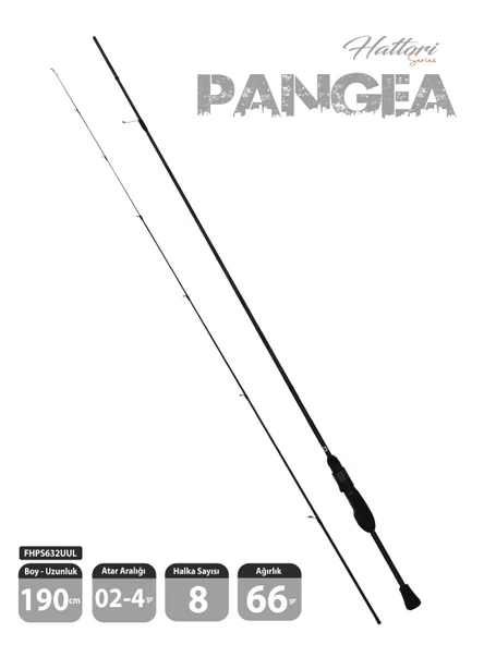 Fujin Hattori Pangea 190cm 02-4gr LRF Kamışı 632UUL ürün görseli 1