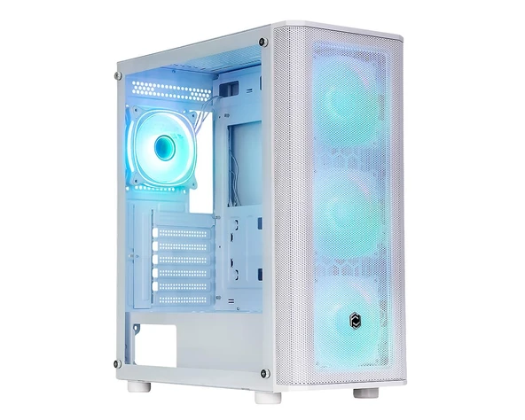 Frisby CM-106 650w 80+ ARGB Fan Gaming Beyaz Mesh Kasa ürün görseli 1