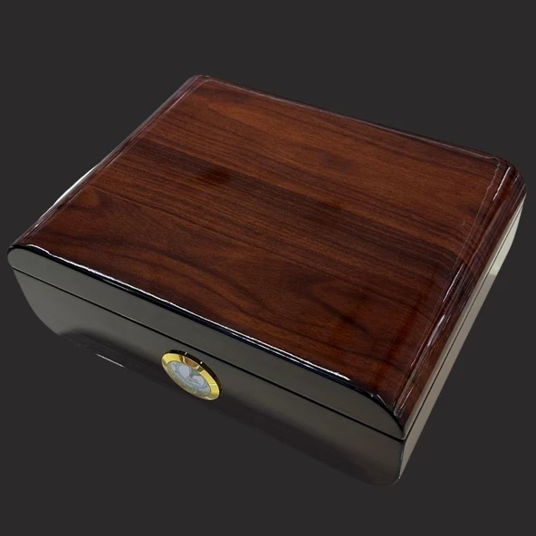 Humidor Puro Kutusu İspanyol Sediri Kapasite 50 Adet ürün görseli 1