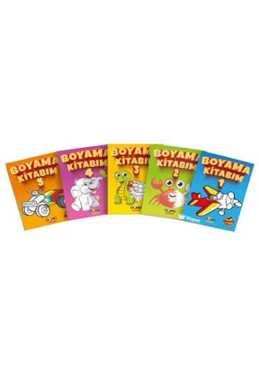 Boyama Kitabım 5 li Set Gong Çocuk ürün görseli 1